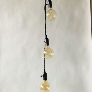 Trend Lyssokkel 3stk m stoffledning, 5m og dimmer