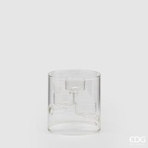 Edg Lysholder 3stk telys 12×12 cm blank