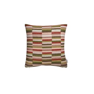 Røros Tweed Ida Pyntepute 50×50 olive burgunder