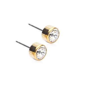 Swarovski krystall- øredobber 6 mm