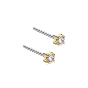 Swarovski krystall- øredobber 3 mm