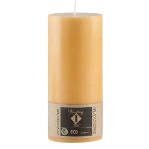 Vinding kubbelys 100% stearin 15cm ochre