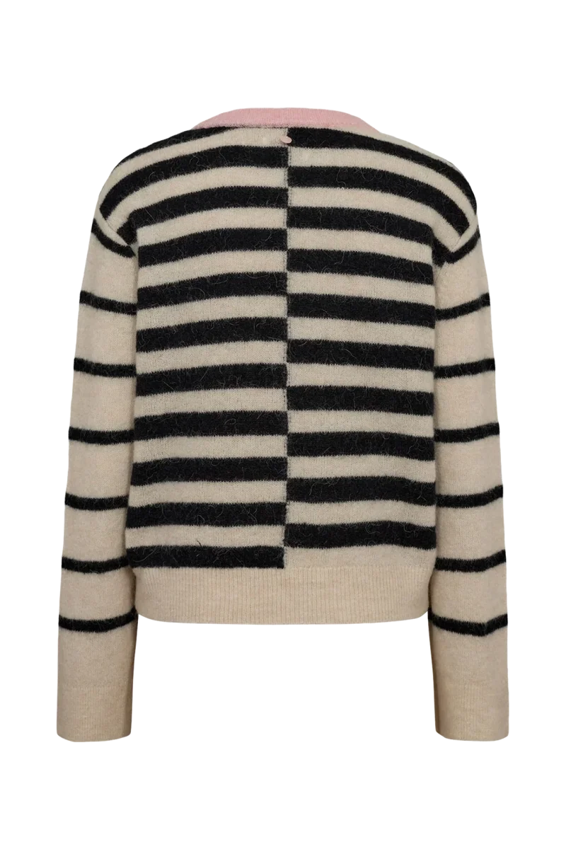 NuRiette Block Stripe Pullover - Caviar - Image 7