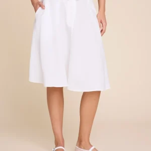 Aslaug linen skirt - white