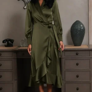 Iza Midi Dress - Khaki