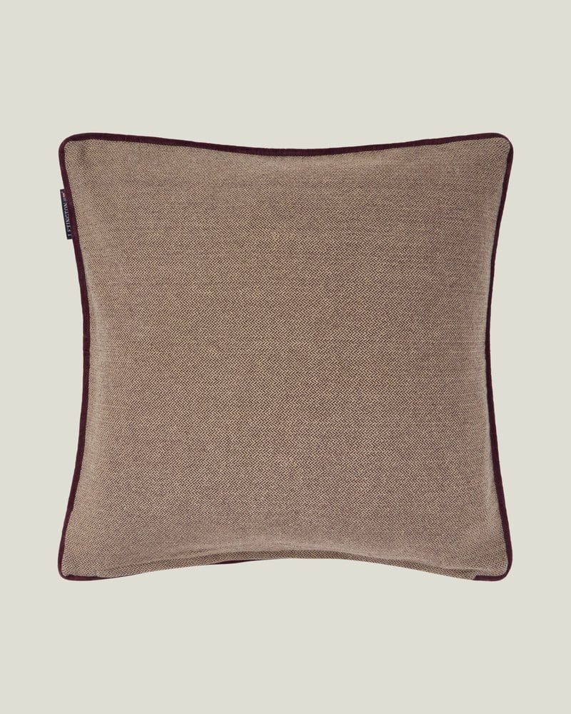 Lexington pyntepute tweed m/ bokstaver beige/brun/fiken - Image 3