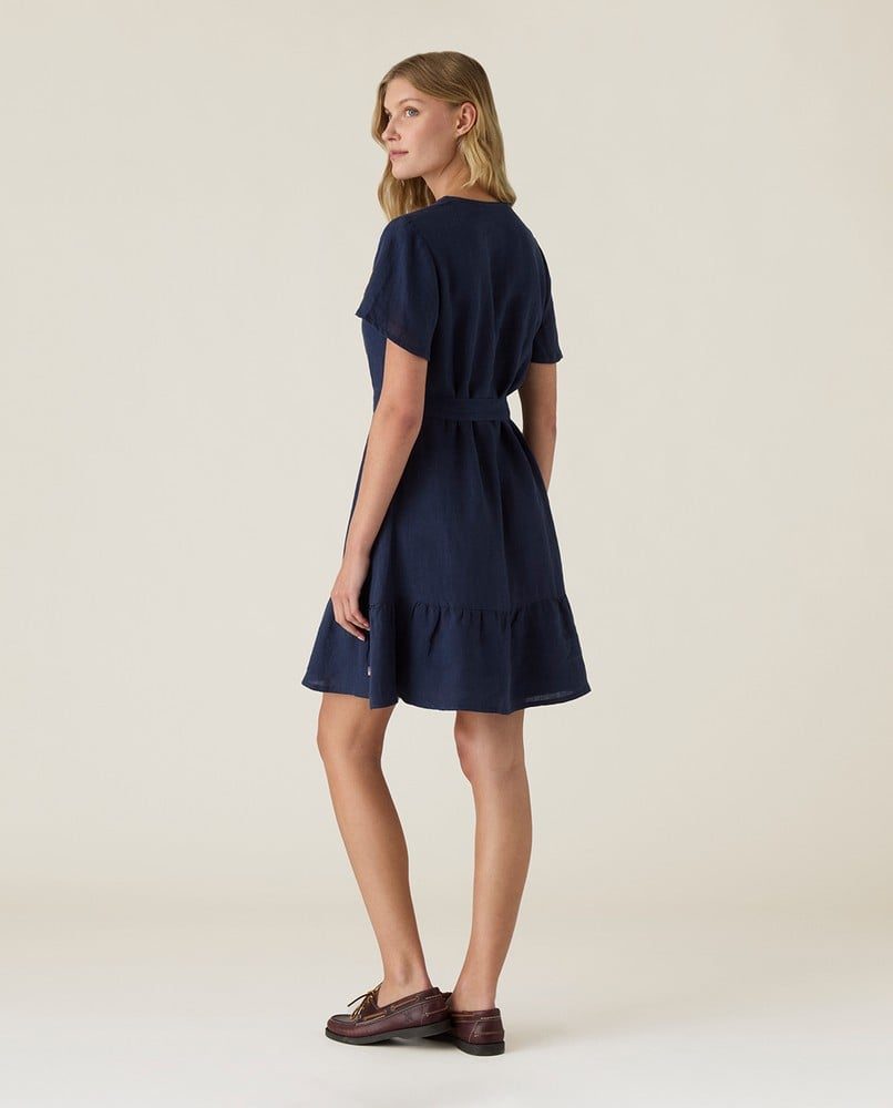 Lexington Linkjole med belte v/hals dark blue - Image 5