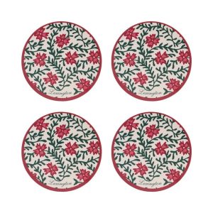 Lexington Flower Coasters 4pk