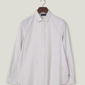 Lexington Skjorte classic fit stripet off white/beige