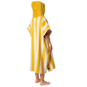 Futah Ericeira badeponcho frotté striper sennepsgul
