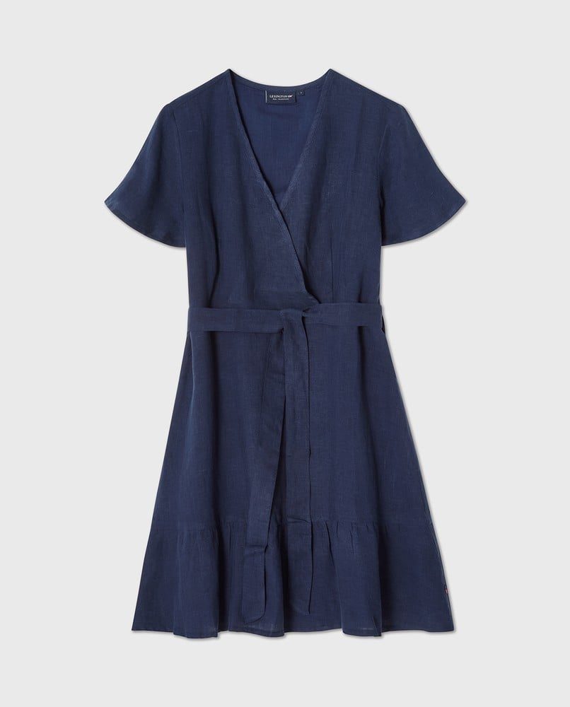 Lexington Linkjole med belte v/hals dark blue - Image 2