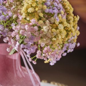 EDG kunstige blomster gypsophila rosa/gul/lilla