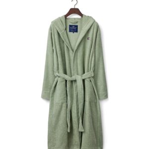 Lexington Badekåpe med hette bomullsfrotte vintage green
