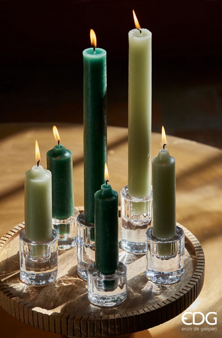 Edg Lysholder glass rund høyde 8cm - Image 3