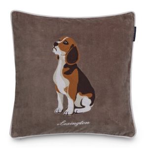 Lexington Pyntepute velour brun hund