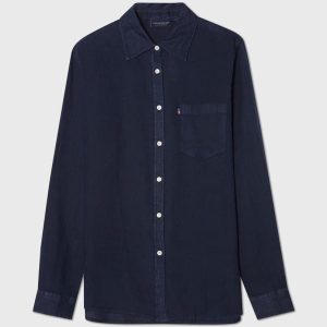 Lexington Linskjorte klassisk navy