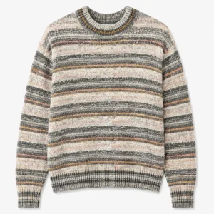 Stripet Genser - Grey