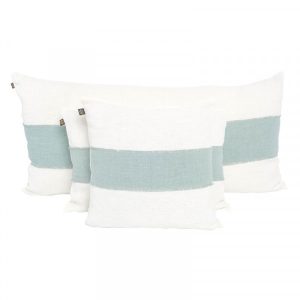 Haomy Pyntepute Goa 100% lin krem/celadon 40×60