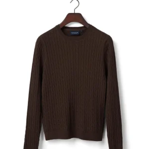 Cable Knitted Merino Blend Sweater