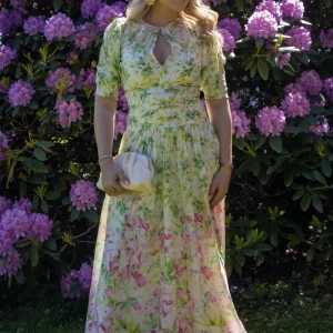 Organza Maxi Dress - Flower Oasis