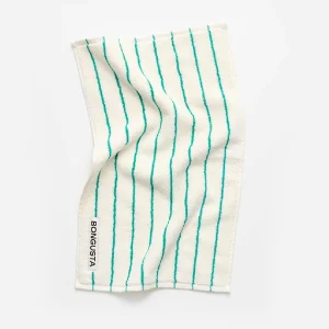 Naram Gjestehåndkle Små Pure White/Grass 30x50 - By Bongusta