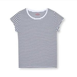 T-skjorte Fine Jersey Stripe Svart/Kvit - By Mads Nørgaard