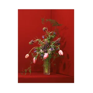Blomst 03, Red - By Paper Collective