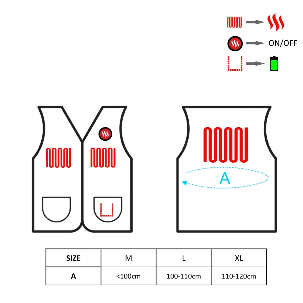 Glovii Oppvarmede Polarvest - Image 7